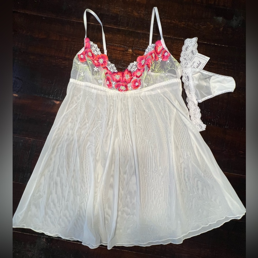 NWT Hanky Panky bridal babydoll L